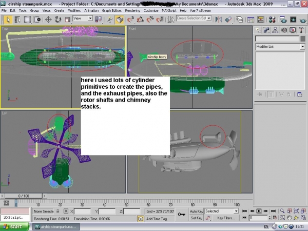 Creation of Flying Steam Sub: Step 6